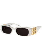 Balenciaga Eyewear BB Decorated Rectangular Frame Sunglasses BB0096S