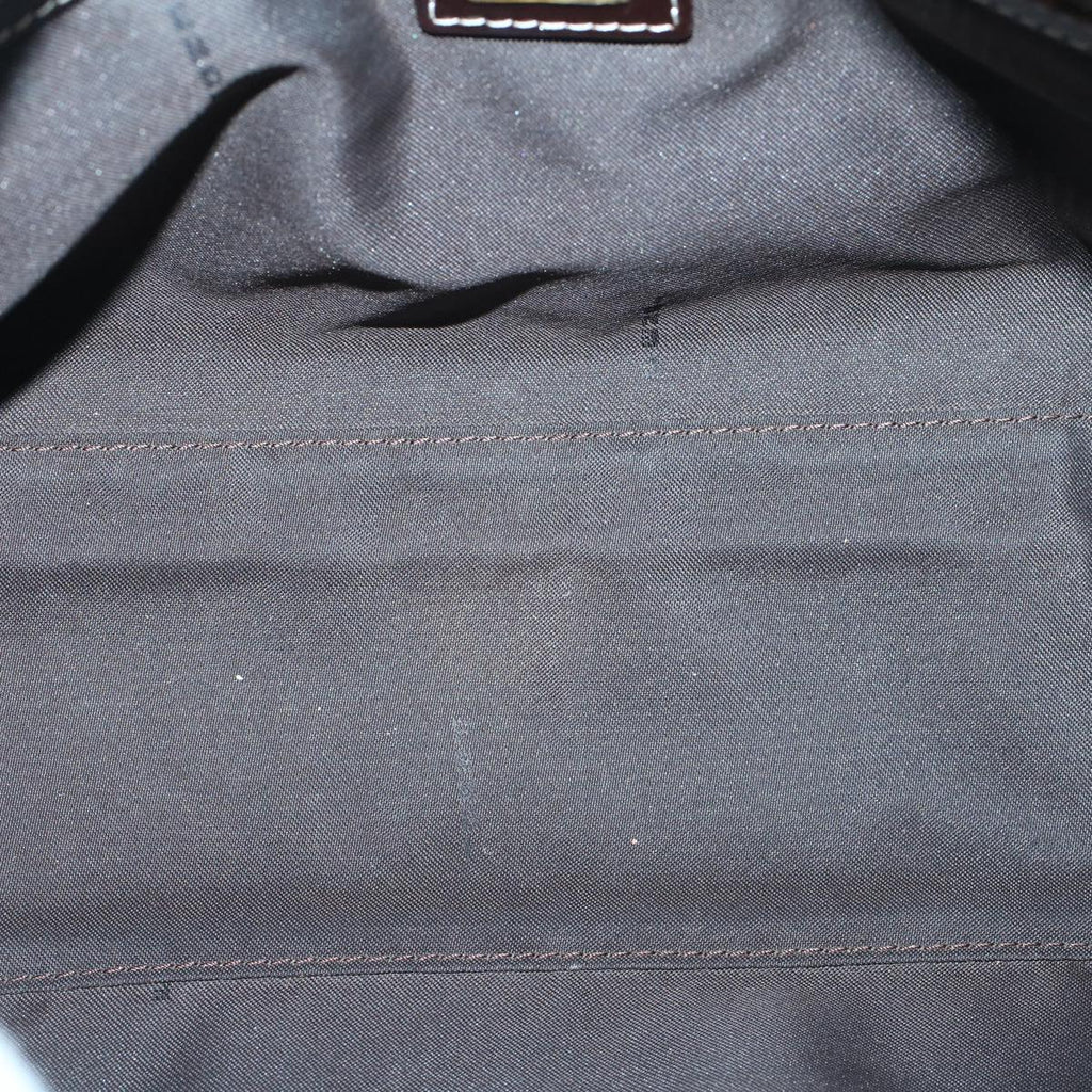 FENDI Zucchino Canvas Hand Bag Coated Canvas Brown60354