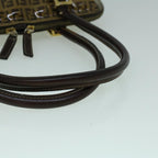 FENDI Zucchino Canvas Hand Bag Coated Canvas Brown60354