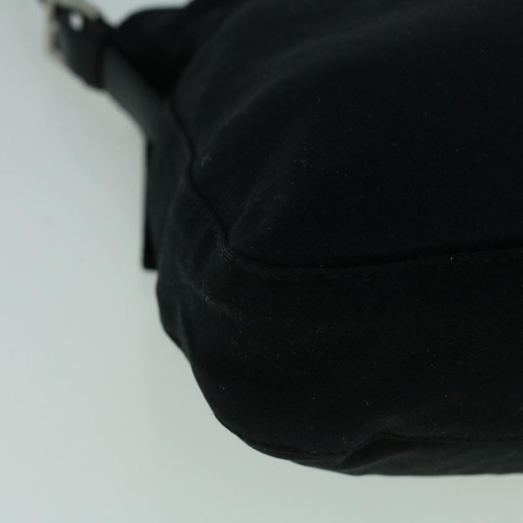 FENDI Mamma Baguette Shoulder Bag Nylon Black60359