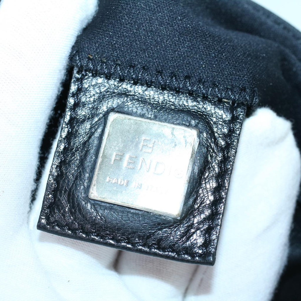 FENDI Mamma Baguette Shoulder Bag Nylon Black60359