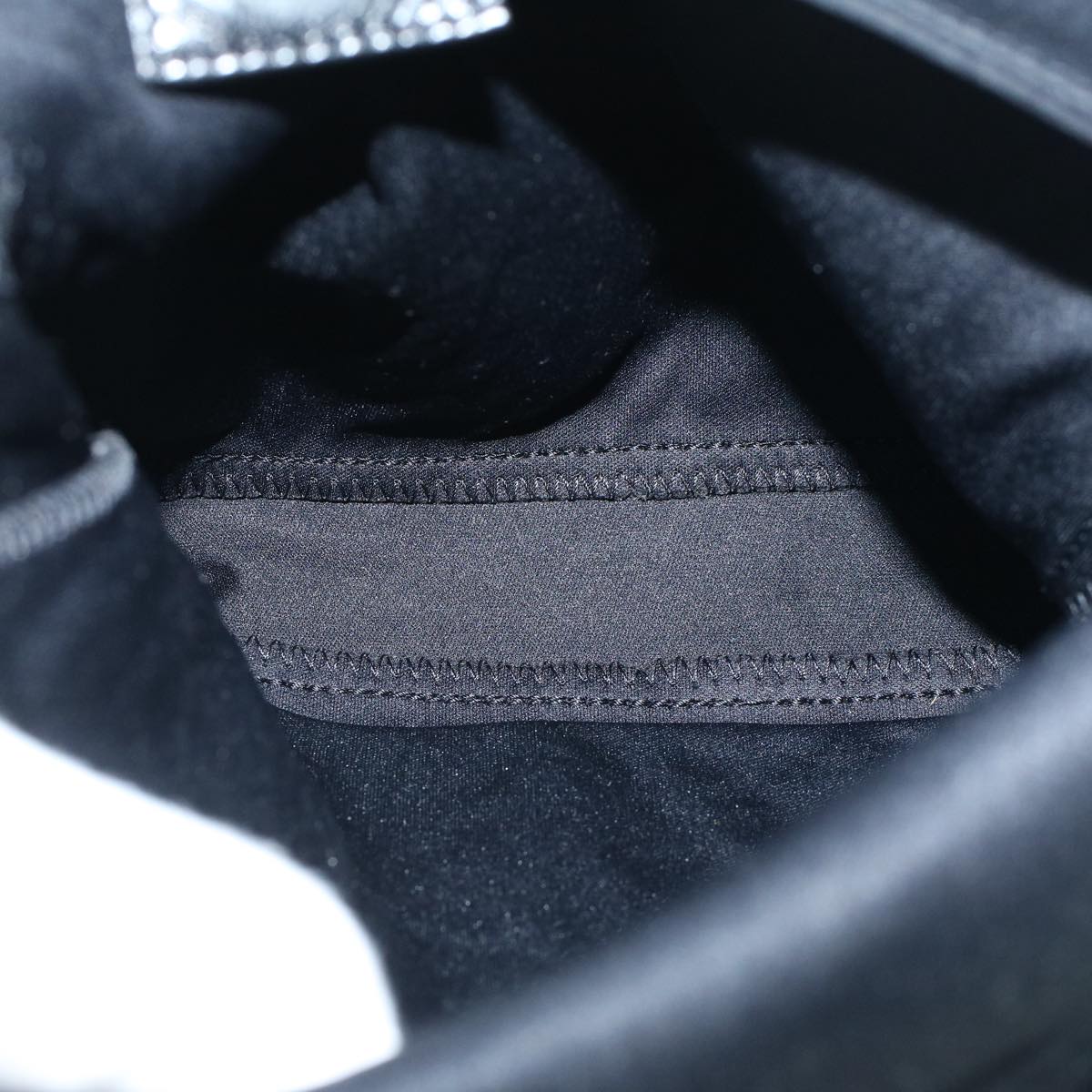 FENDI Mamma Baguette Shoulder Bag Nylon Black60359