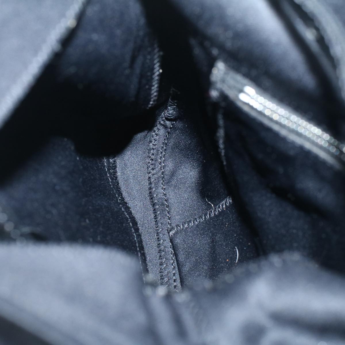 FENDI Mamma Baguette Shoulder Bag Nylon Black60359