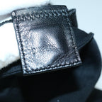 FENDI Mamma Baguette Shoulder Bag Nylon Black60359