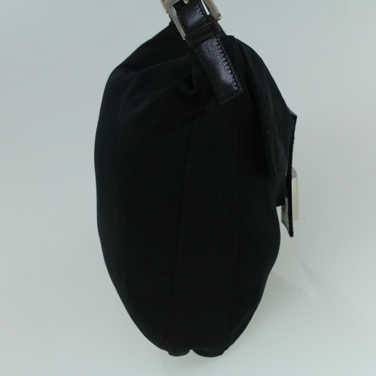 FENDI Mamma Baguette Shoulder Bag Nylon Black60359