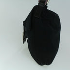 FENDI Mamma Baguette Shoulder Bag Nylon Black60359