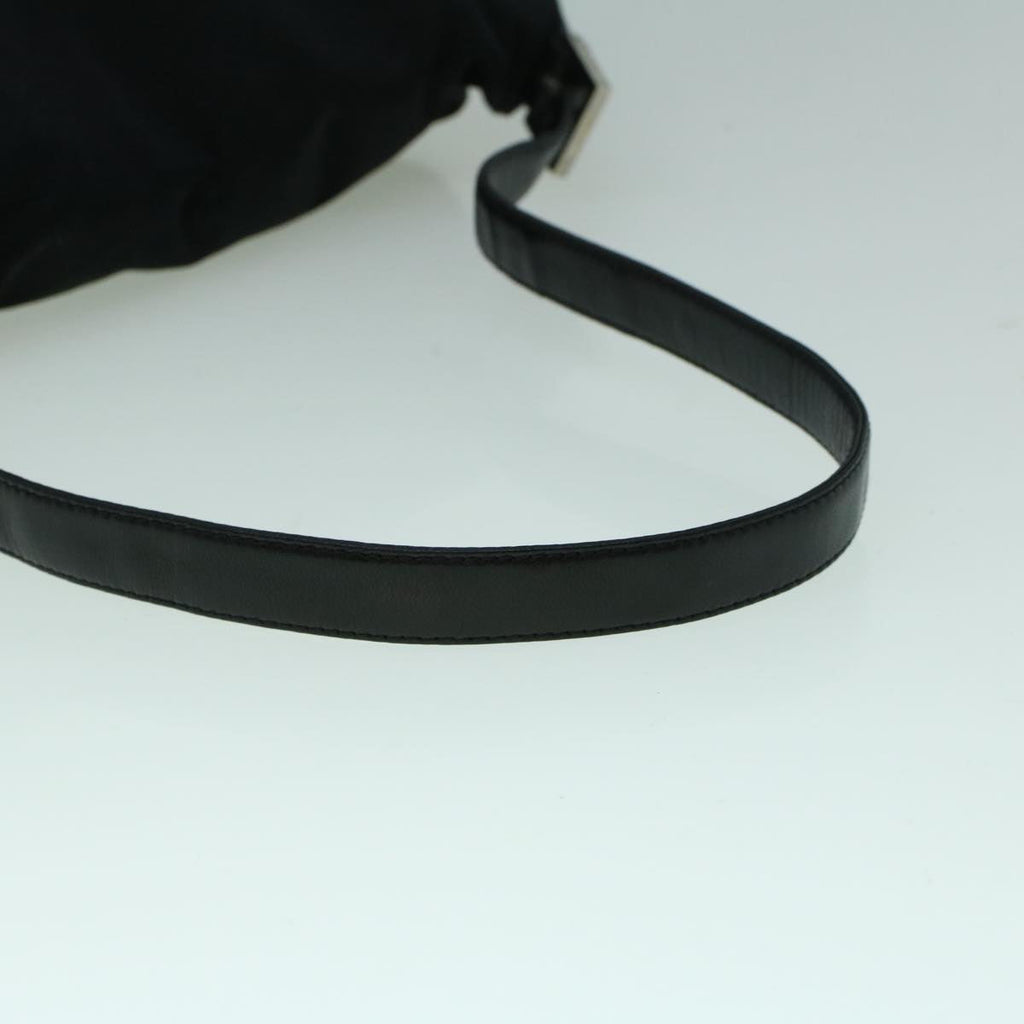 FENDI Mamma Baguette Shoulder Bag Nylon Black60359