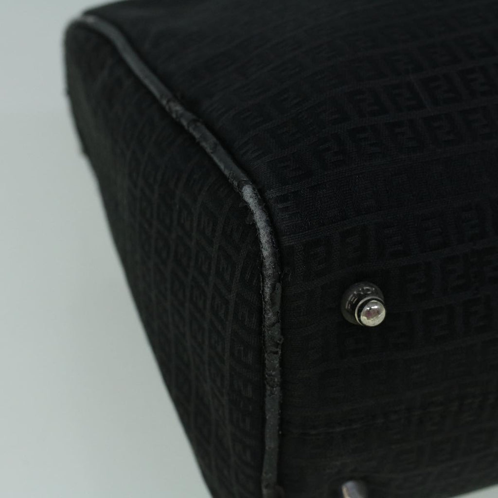 FENDI Zucchino Canvas Tote Bag Black60395