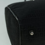 FENDI Zucchino Canvas Tote Bag Black60395