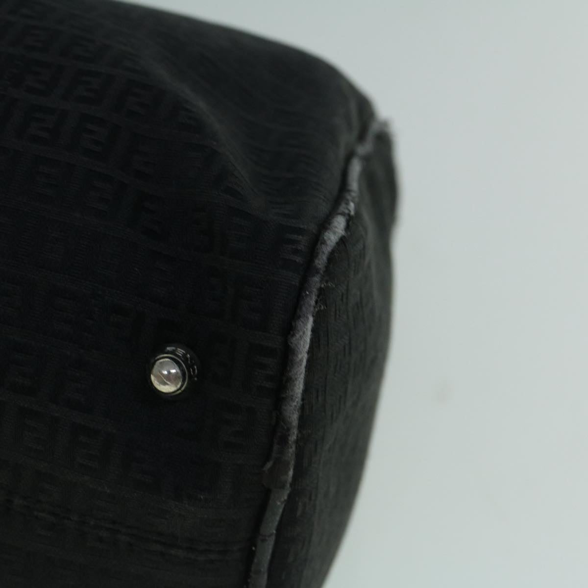 FENDI Zucchino Canvas Tote Bag Black60395