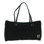 FENDI Zucchino Canvas Tote Bag Black60395