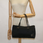 FENDI Zucchino Canvas Tote Bag Black60395