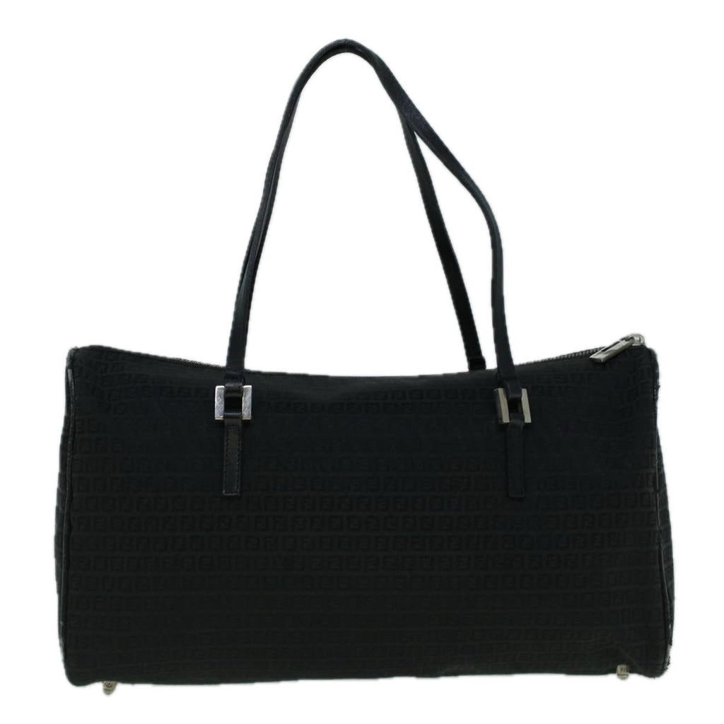 FENDI Zucchino Canvas Tote Bag Black60395