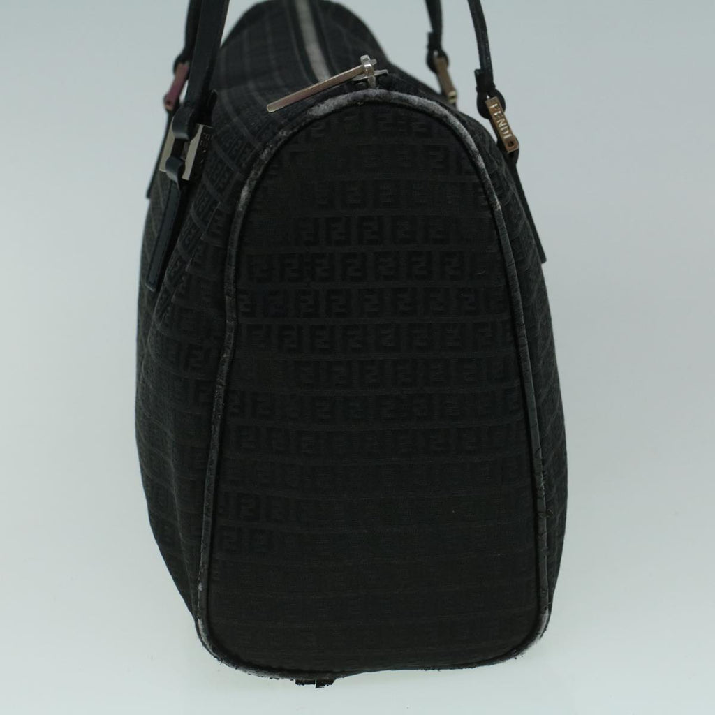 FENDI Zucchino Canvas Tote Bag Black60395