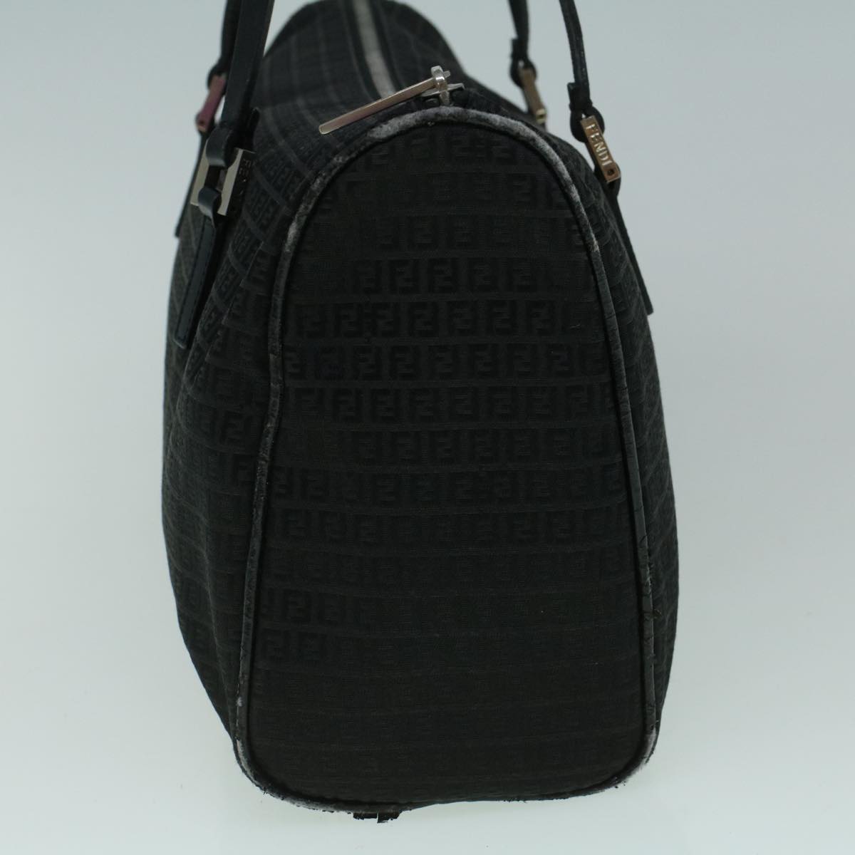 FENDI Zucchino Canvas Tote Bag Black60395