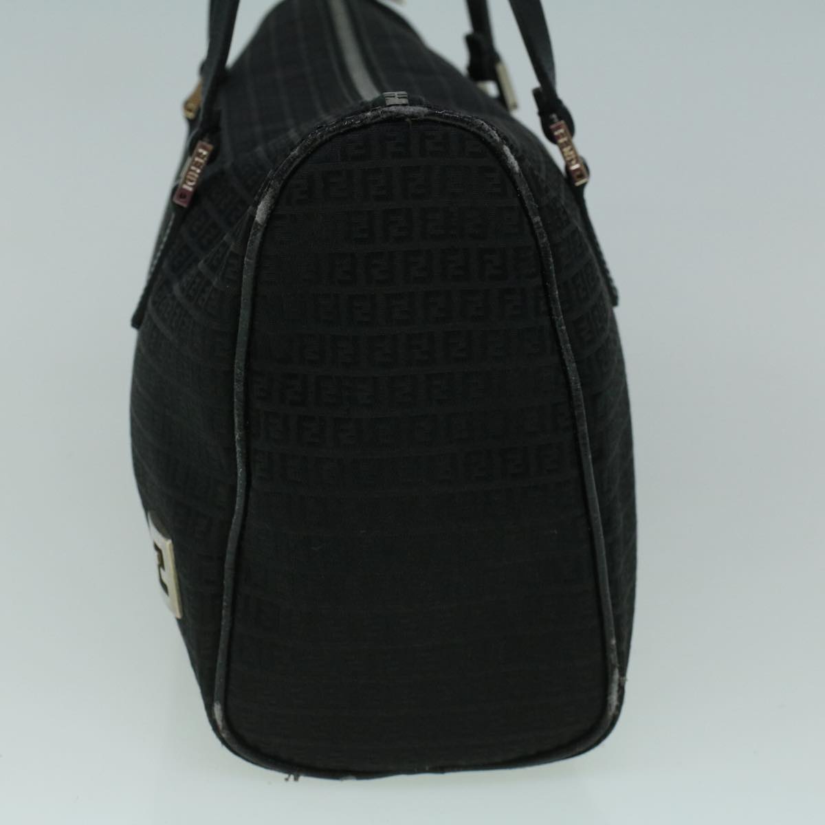 FENDI Zucchino Canvas Tote Bag Black60395