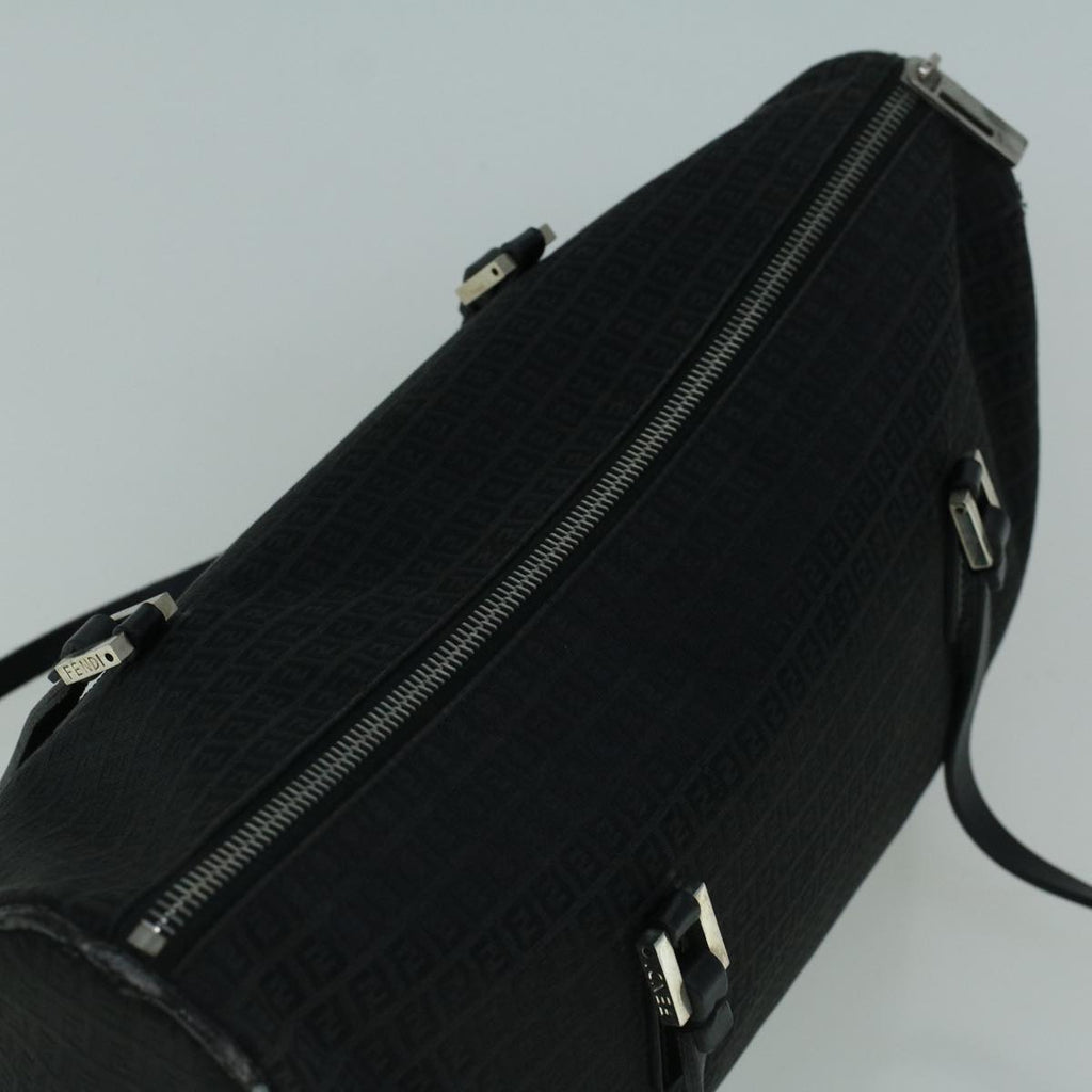 FENDI Zucchino Canvas Tote Bag Black60395