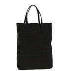 FENDI Zucchino Canvas Tote Bag Brown Black60396