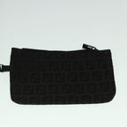 FENDI Zucchino Canvas Tote Bag Brown Black60396