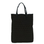 FENDI Zucchino Canvas Tote Bag Brown Black60396