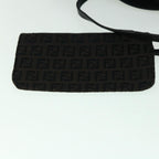 FENDI Zucchino Canvas Tote Bag Brown Black60396