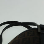 FENDI Zucchino Canvas Tote Bag Brown Black60396