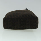 FENDI Zucchino Canvas Tote Bag Brown Black60396