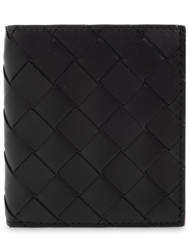 Bottega Veneta Intrecciato Slim Half Wallet Black