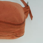 FENDI Mamma Baguette Shoulder Bag Nylon Orange60423