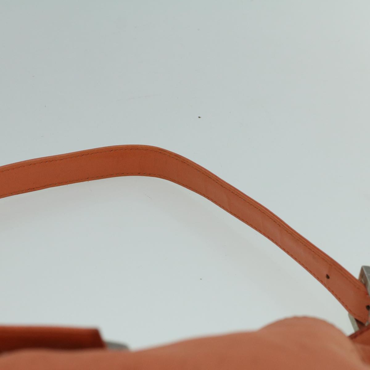 FENDI Mamma Baguette Shoulder Bag Nylon Orange60423