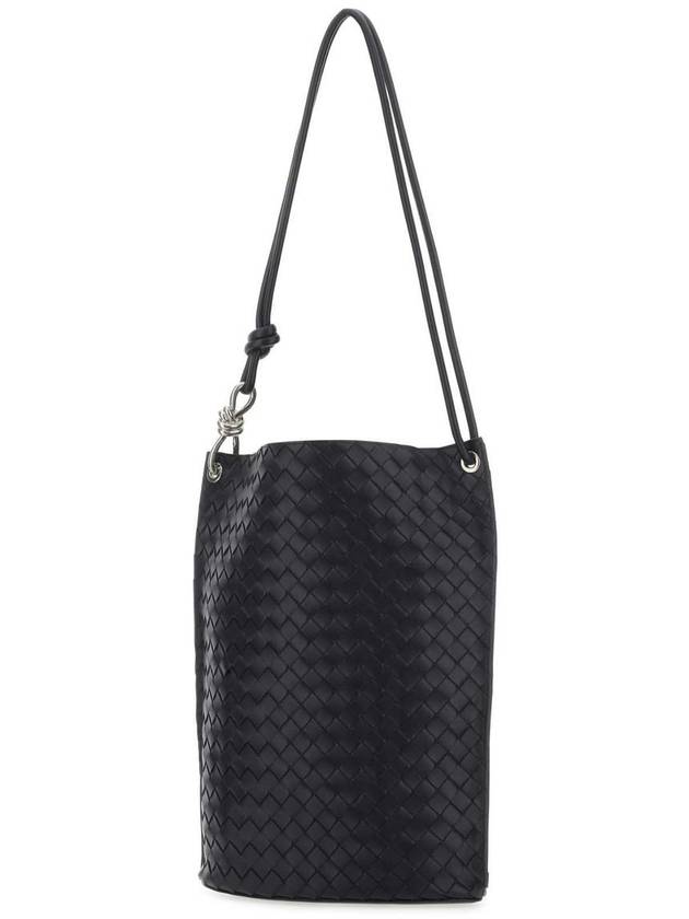 Bottega Veneta Intrecciato Medium Calfskin Tote Bag Navy
