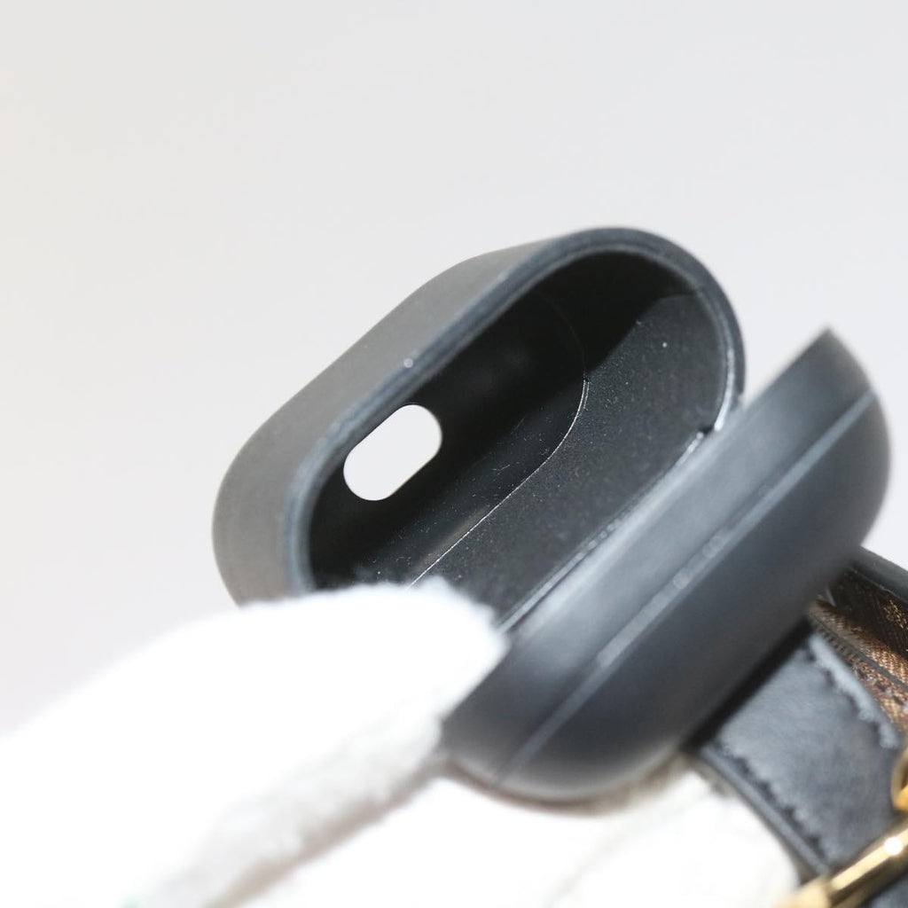 FENDI Zucca Canvas Shoulder Bag Black Brown60492A