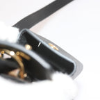 FENDI Zucca Canvas Shoulder Bag Black Brown60492A