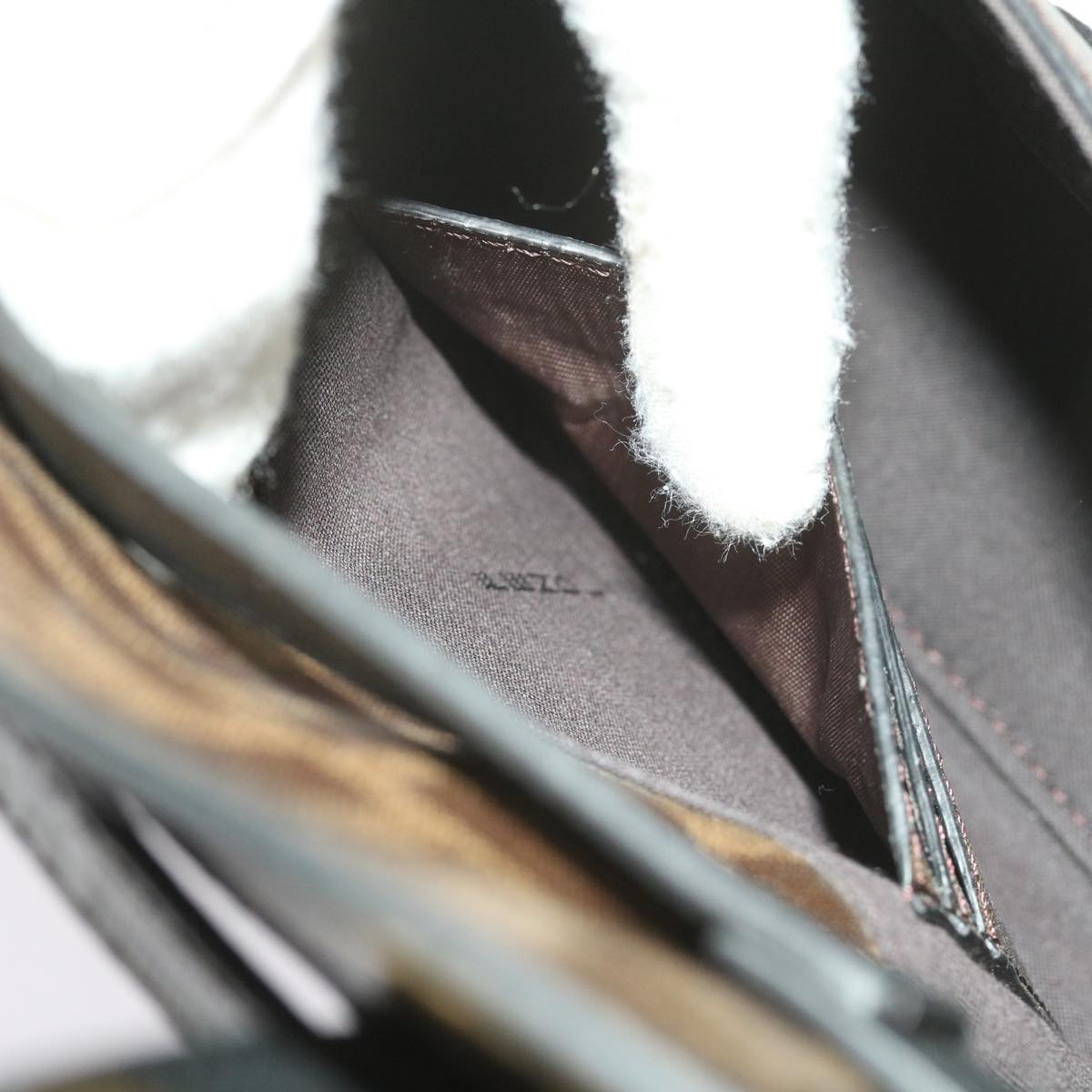 FENDI Zucca Canvas Shoulder Bag Black Brown60492A