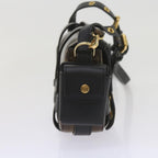 FENDI Zucca Canvas Shoulder Bag Black Brown60492A