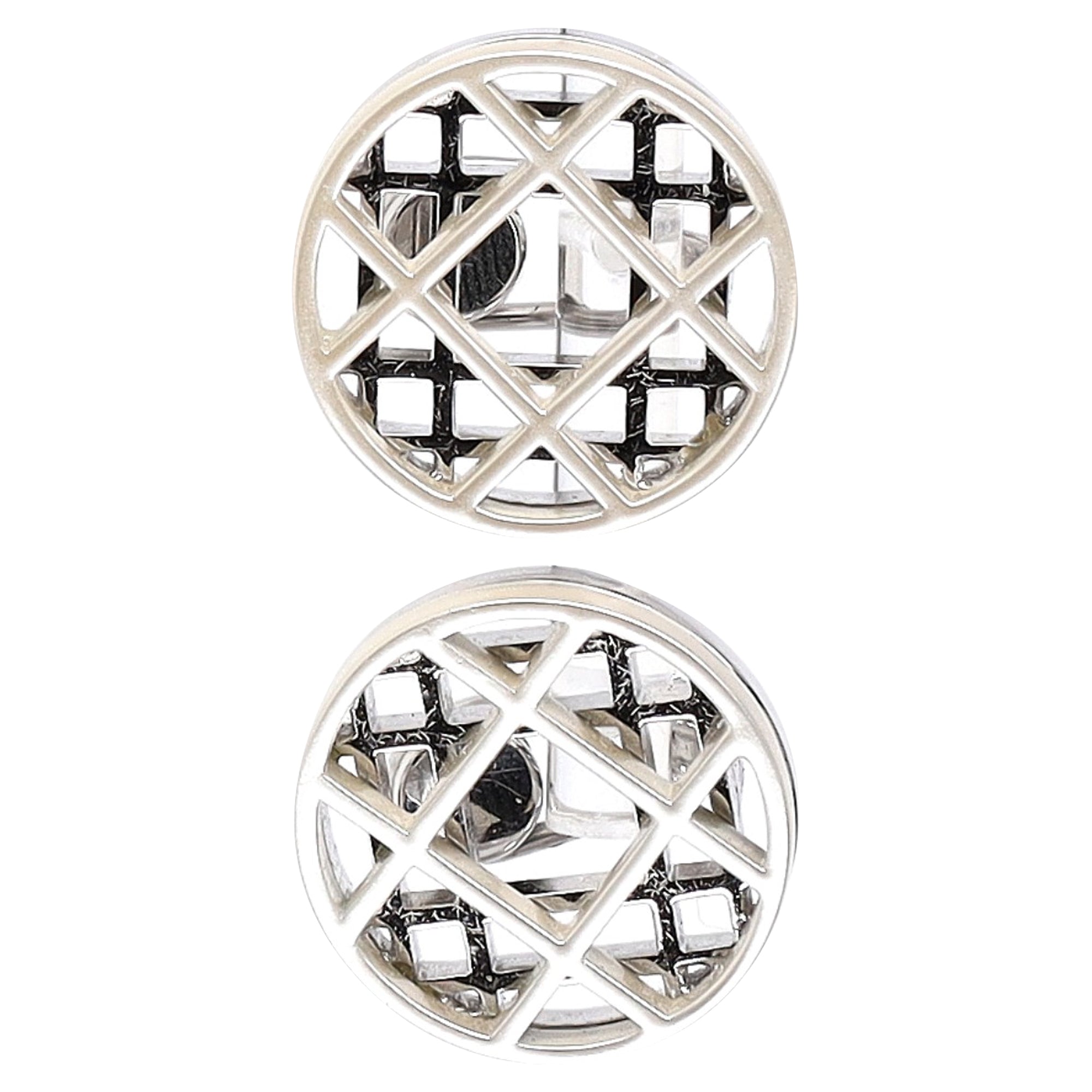 Christian Dior Clip-On Earrings in Sterling Silver