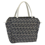 FENDI Zucchino Canvas Hand Bag Navy60500