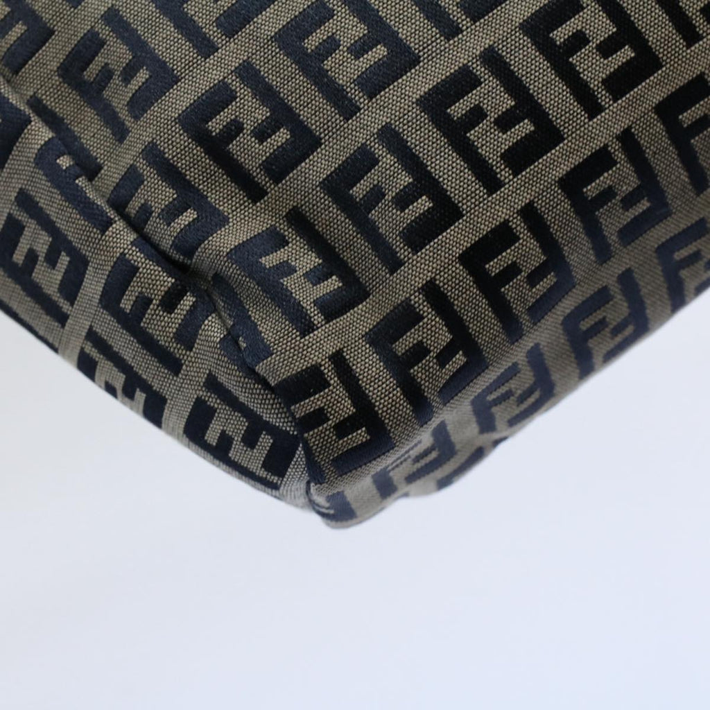 FENDI Zucchino Canvas Hand Bag Navy60500
