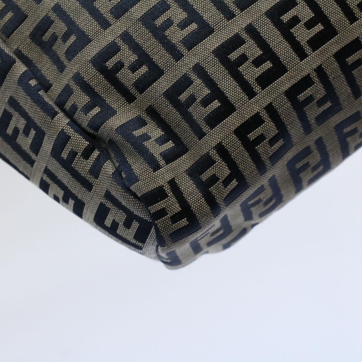 FENDI Zucchino Canvas Hand Bag Navy60500
