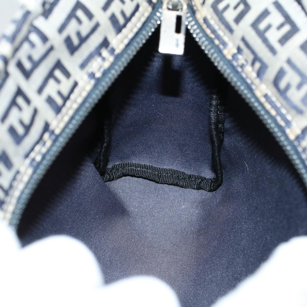 FENDI Zucchino Canvas Hand Bag Navy60500