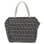 FENDI Zucchino Canvas Hand Bag Navy60500
