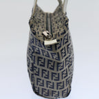 FENDI Zucchino Canvas Hand Bag Navy60500