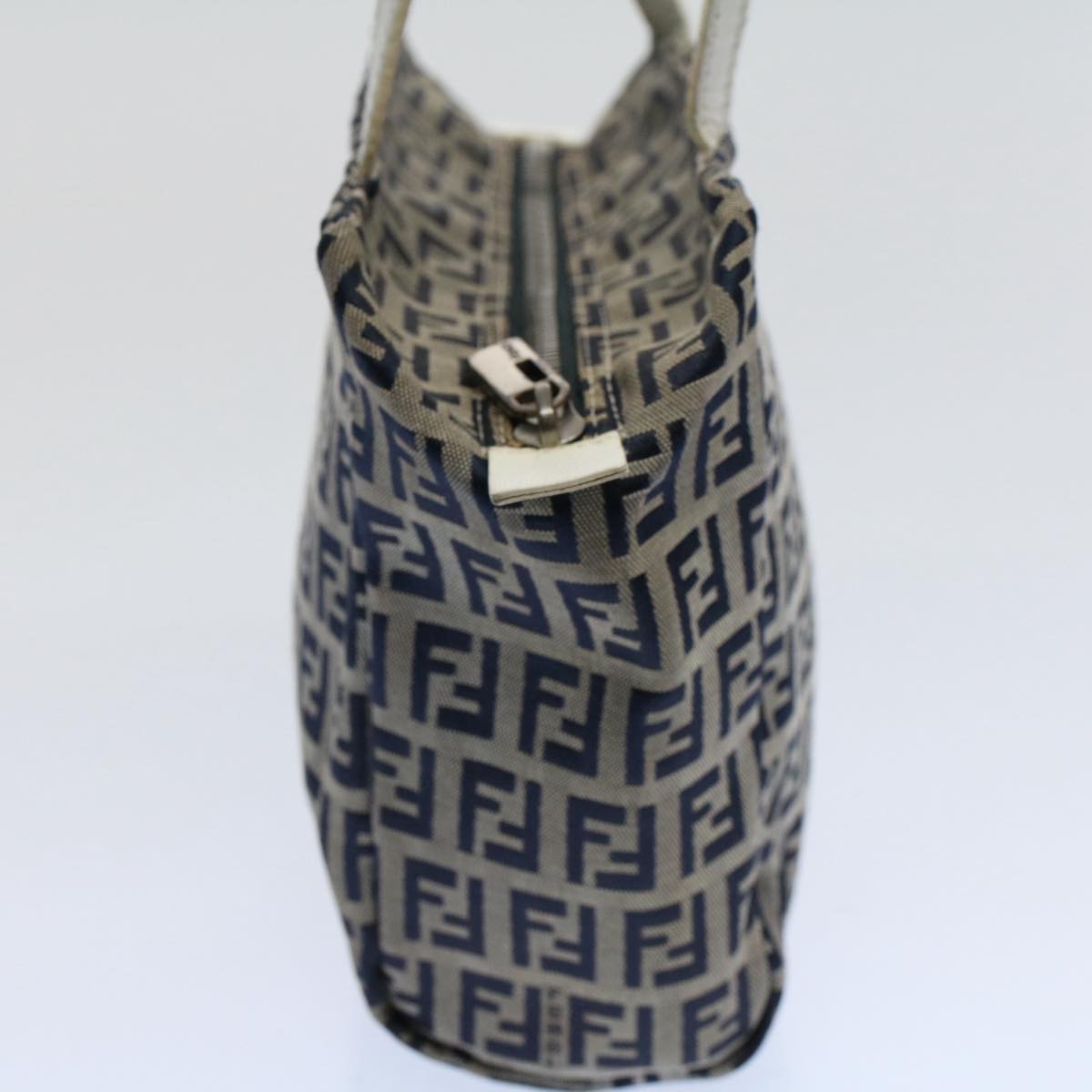 FENDI Zucchino Canvas Hand Bag Navy60500