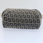 FENDI Zucchino Canvas Hand Bag Navy60500