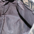 FENDI Zucca Canvas Mamma Baguette Shoulder Bag Black Brown60535