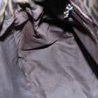 FENDI Zucca Canvas Mamma Baguette Shoulder Bag Black Brown60535