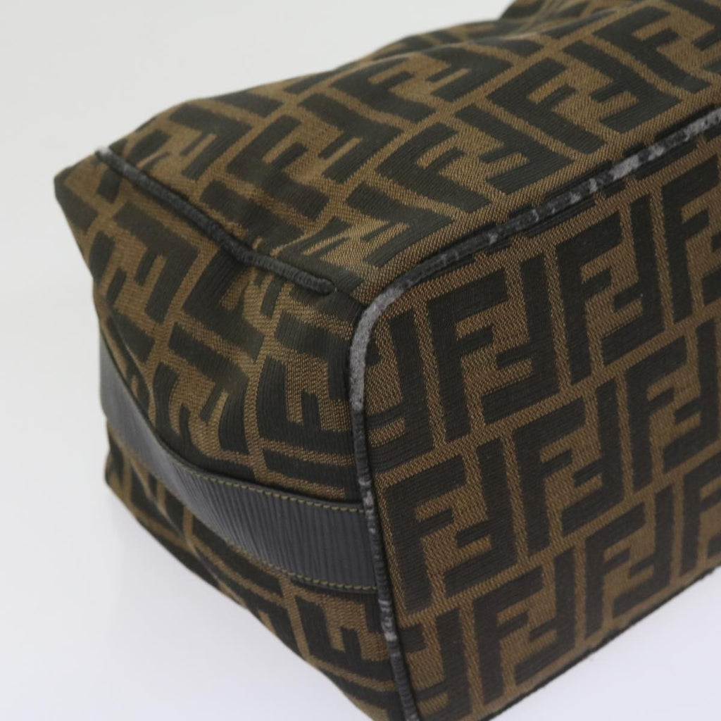 FENDI Zucca Canvas Vanity Cosmetic Pouch Black Brown60536