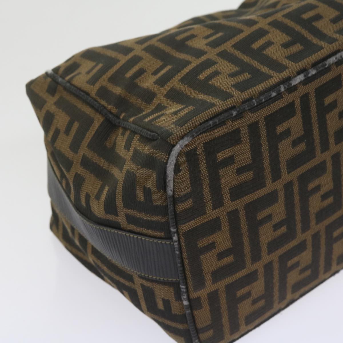 FENDI Zucca Canvas Vanity Cosmetic Pouch Black Brown60536