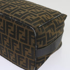 FENDI Zucca Canvas Vanity Cosmetic Pouch Black Brown60536