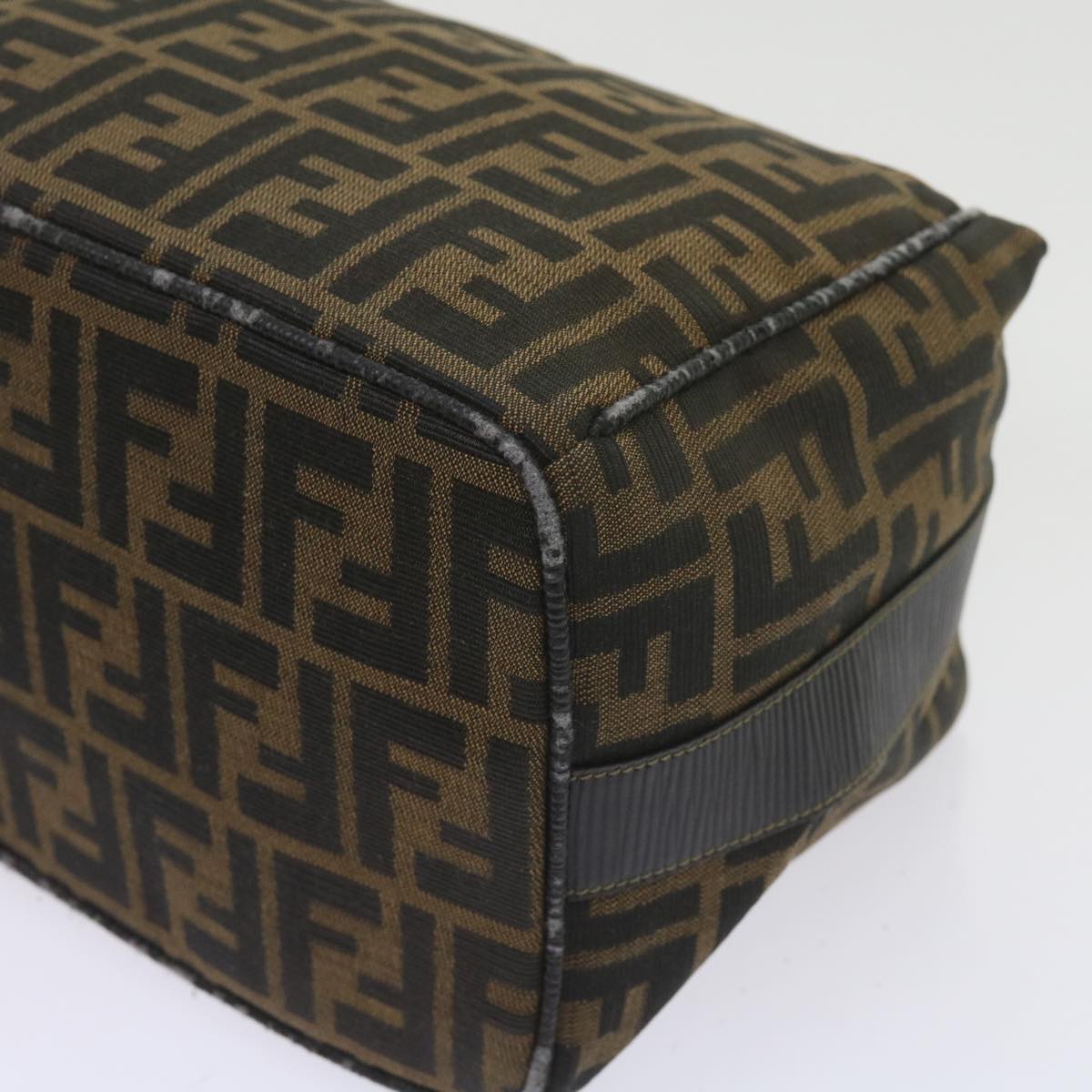 FENDI Zucca Canvas Vanity Cosmetic Pouch Black Brown60536